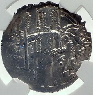 JOHN II EMPIRE of TREBIZOND Ancient Silver Byzantine Coin St Eugene NGC i77337 2
