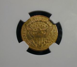 1807 Draped Bust $2.  5 Early Gold Quarter Eagle NGC XF Details cleaning (SSTTZ) 4