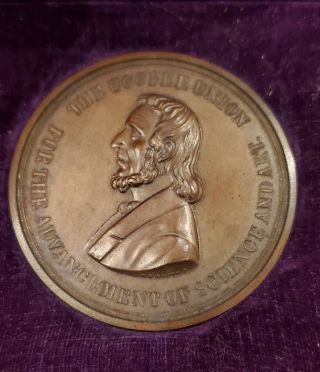 1869 Cased Cooper Union Medal For The Advancement Of Science And Art