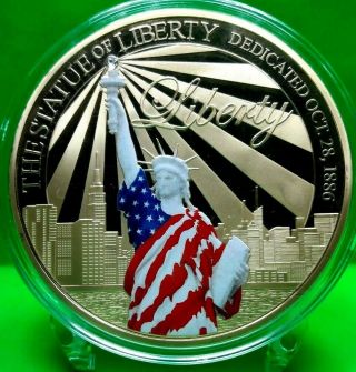 Colossal Statue Of Liberty Commemorative Coin Proof Lucky Money Value $139.  95