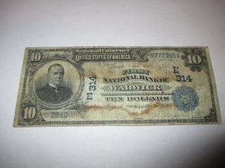 $10 1902 Warwick York Ny National Currency Bank Note Bill Ch.  314 Rare