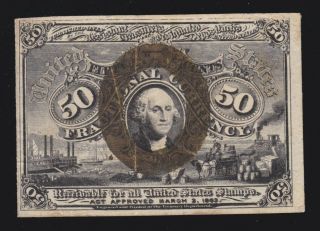 Us 50c Fractional Currency 2nd Issue 18 - 63 - O - 1 Fr 1322 Ch Au (- 004)