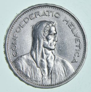 Silver - World Coin - 1939 Switzerland 5 Francs - World Silver Coin 15.  1g 107