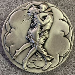 Society Of Medalists 92 Silver Bruno Lucchesi 1975 Couple Embracing 185 Minted