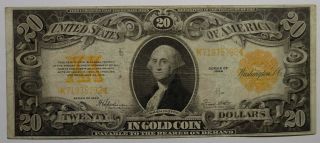 Series 1922 $20 Gold Certificate Vf