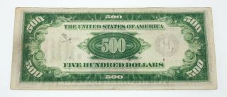 Series of 1934 $500 Federal Reserve Note in Fine/VF Currency 3