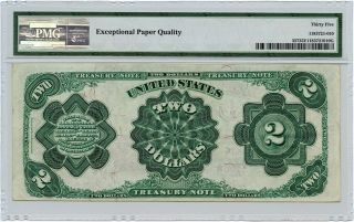FR.  357 1891 $2 Treasury Note PMG Very Fine 35 EPQ - Treasury Notes 2