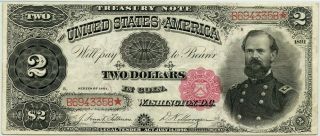 FR.  357 1891 $2 Treasury Note PMG Very Fine 35 EPQ - Treasury Notes 3