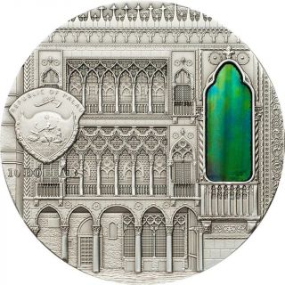 Palau 2013 $10 Tiffany Art 2013 - Venetian Gothic 2 Oz Silver Coin 2