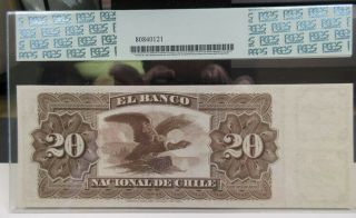 Chile.  Banco Nacional de Chile 1878 - 1879 Specimen 20ps P - S335s PCGS CH.  AU 58 PPQ 2