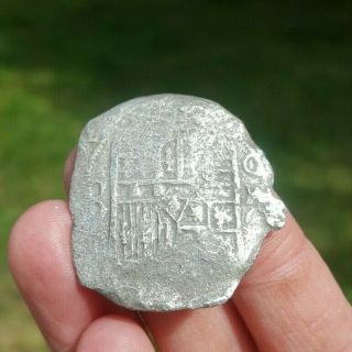 Atocha Shipwreck Coin 8 Reale Grade 3 Silver and Treasure Salvors Stamp 2