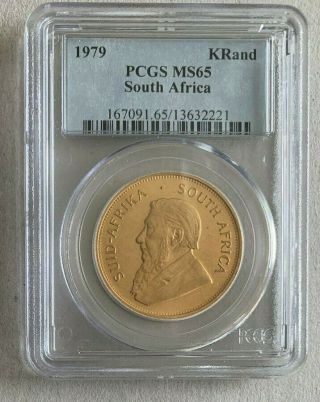 1979 South Africa 1 Oz Gold Krugerrand Ms65 Pcgs
