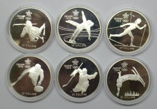 Canada Calgary Olympic Silver Proof Coin Set 102444 - 1