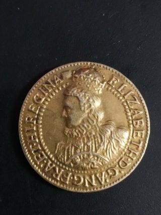 Great Britain Elizabeth I (1558 - 1603) English Hammered Gold Pound