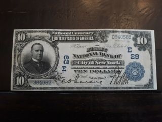 Scarce - 1902 $10 Date Back - First National Bank Of York Ch 29