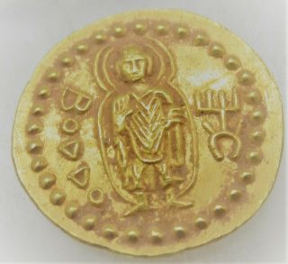 ANCIENT KUSHAN HAMMERED GOLD COIN 2.  03GRAMS HIGH CARAT GOLD 2