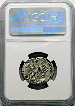 NGC VF.  Nero (AD 54 - 68) Stunning Tetradrachm.  Ancient Roman Silver Coin. 4