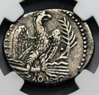 NGC VF.  Nero (AD 54 - 68) Stunning Tetradrachm.  Ancient Roman Silver Coin. 6
