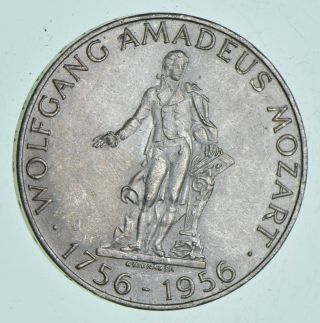 Silver - World Coin - 1956 Austria 25 Schilling - World Silver Coin 13.  2g 130