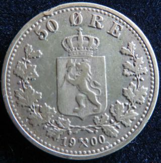 Norway,  50 Ore 1900 In Vf - Startprice 1 Dollar