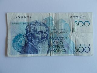 Banknote 500 Francs Belgium -