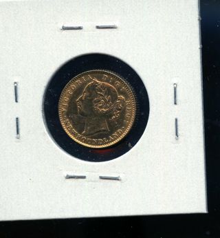 1888 Newfoundland $2 Gold AU Cleaned CO65 2