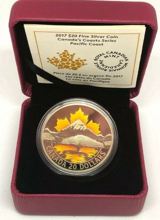 2017 $20 Fine Silver Coin Canada’s Coast Series - Atlantic Coast - Canadian 3