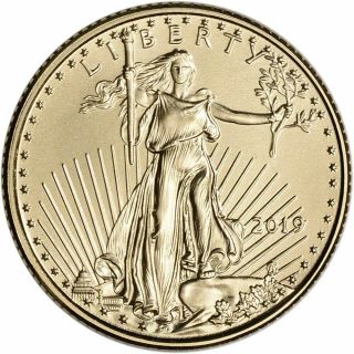 1 Oz Gold American Eagle $50 Coin Bu (random Year)