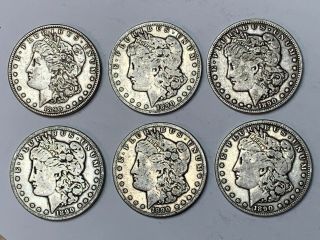 1882 1883 1890 1891 CC Morgan Silver Dollar.  14 Coins.  Estate Liquidation 7