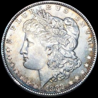 1889 Morgan Silver Dollar Nearly Uncirculated High End Philadelphia $1 Coin Nr