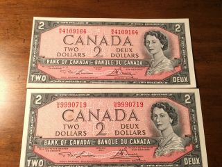 Banque Du Canada 2$ 1954