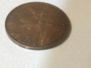 1862 Nova Scotia One Cent Coin,  Large 1 cent 5