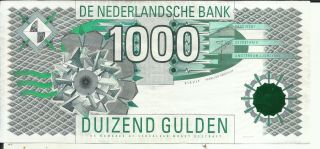 Netherlands 1000 Gulden 1994 P 102.  Xf - Aunc.  7rw 07jun