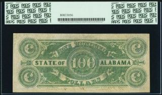 Confederate Currency Montgomery,  AL - State of Alabama $100 Jan.  1,  1864 Cr.  12 2