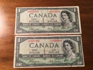 Banque Du Canada 1$ 1954 Devil Face