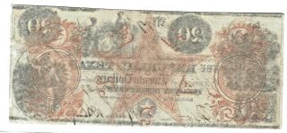LAMAR SIGNED 1840 $20 Republic of Texas Red Back Note Currency cut cancel. 2