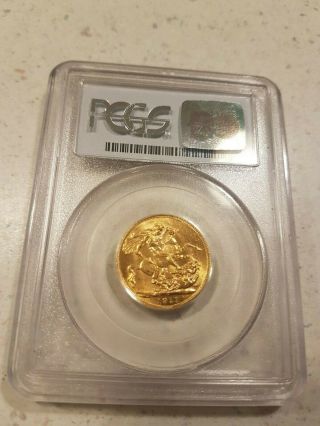 1911C Canada Sovereign Gold Coin,  PCGS MS - 63 King George,  only 250K minted 2