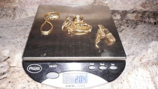 20.  4 Grams 18k 14k & 10k Scrap Gold Jewelry