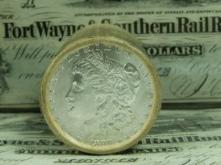 $20 Bu Morgan Roll Unc Silver Dollar 1890 & Cc Morgan Dollar Ends Pre 21 20