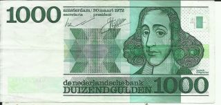 Netherlands 1000 Gulden 1972 P 94.  Vf.  4rw 26 Set