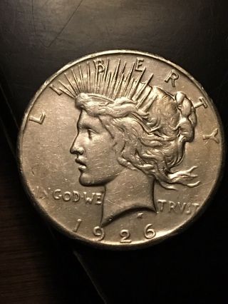 1926 Silver Peace Dollar Au