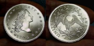 Gem Bu 1794 Gallery Bust Silver Dollar