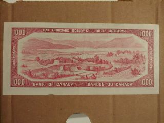 Canadian $1,  000 Dollar Bank Note Paper Bill 1 Thousand 1954 Canada: Lawson/Bouey 2