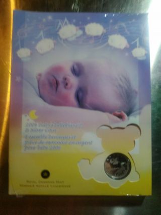 2006 Royal Canadian Baby Lullabies Cd And Silver Coin,