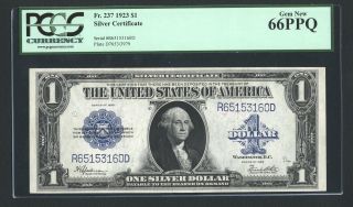 U.  S.  1923 $1 Silver Certificate Banknote Fr - 237 Certified Pcgs " Gem - 66 - Ppq "