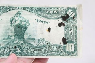 RARE National Currency First National Bank Salida 10 Dollar 1909 Bill 8