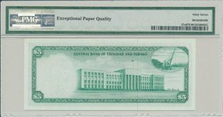 Central Bank Trinidad & Tobago $5 1964 PMG 67EPQ 2