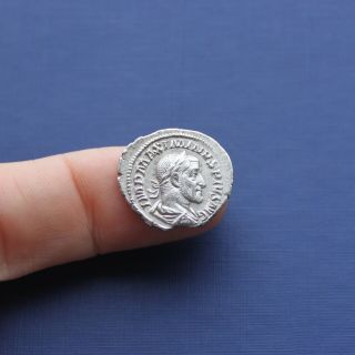 Imperial Roman Silver Coin Denarius Of Maximinus 1st C 235 Ad