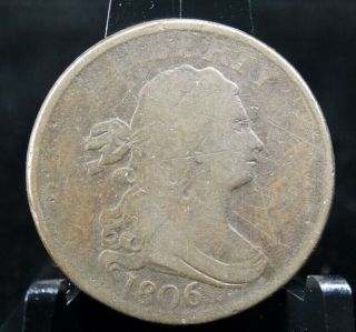 1806 Draped Bust Us Half Cent Coin