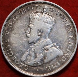 1921 Australia 1 Florin Silver Foreign Coin